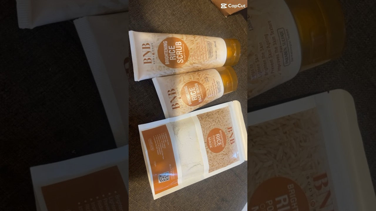 BNB (Rice Brightening Glowing Kit): Unlock Radiance with Natural Skincare